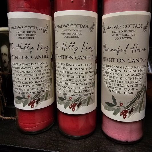 The Holly King Intention Candle