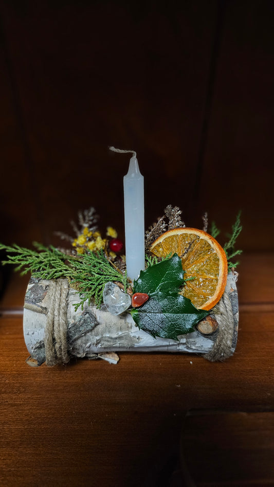 Altar Yule Log (Handcrafted & Blessed by Maeva) #6
