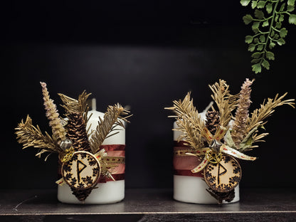 Yule Altar Candle by Maeva