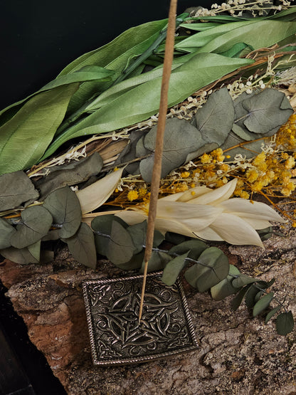 Pentacle - Metal Incense Holder