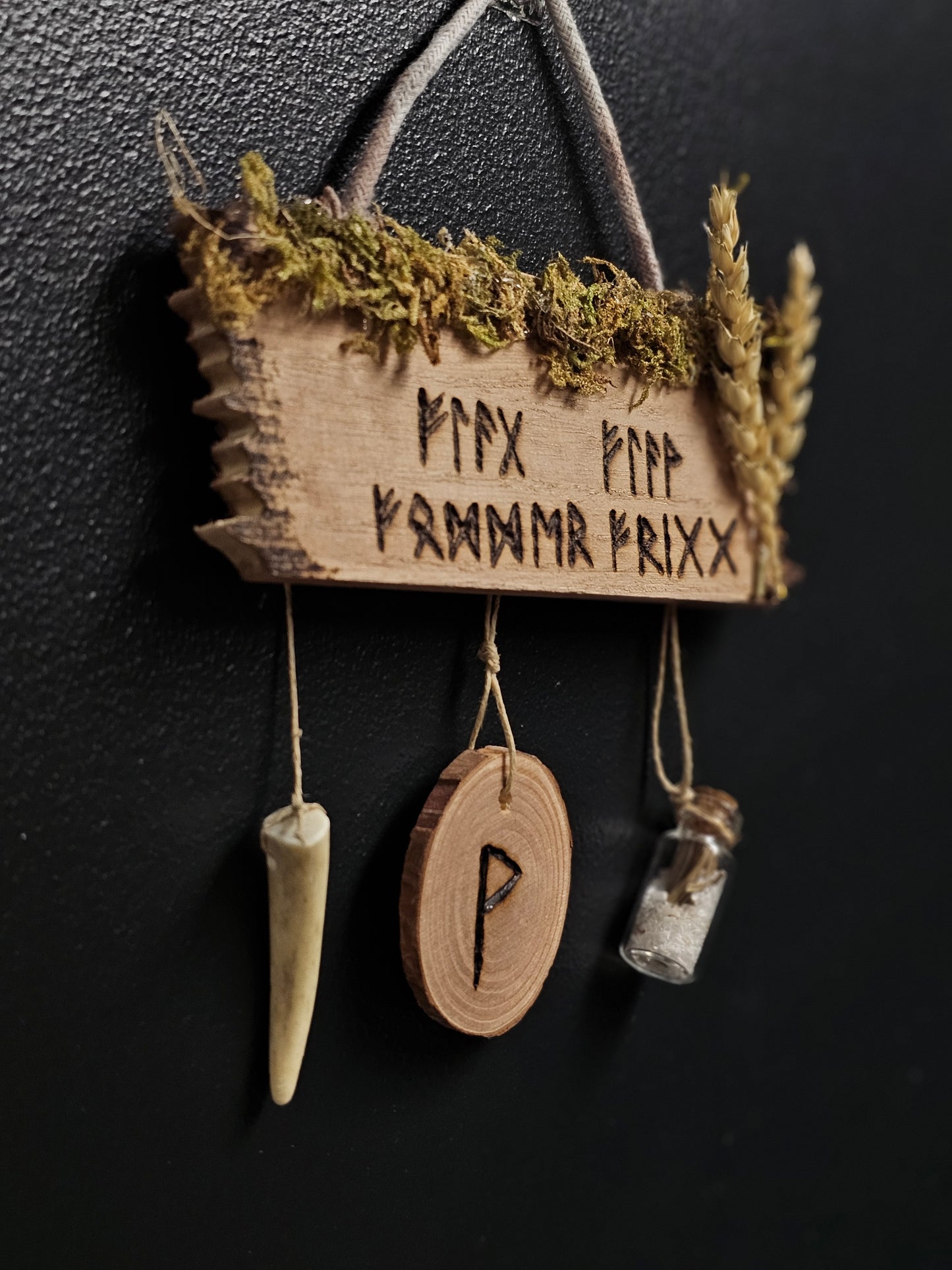 Flags, Flax, Fodder, and Frigg House Blessing Charm by Maeva