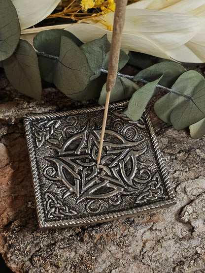 Pentacle - Metal Incense Holder