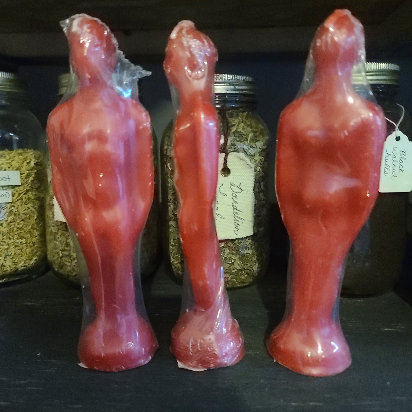 Red Male Figure Spell Candle