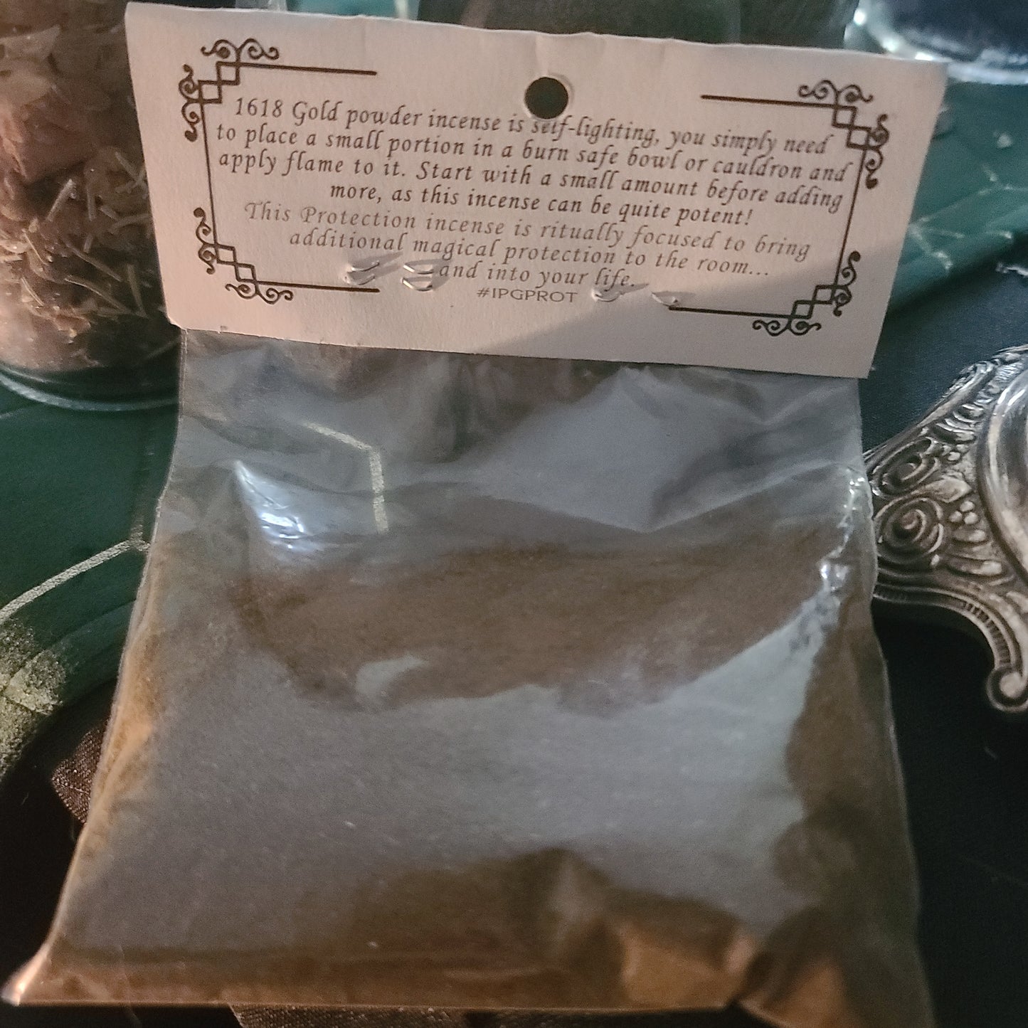 1618 Gold - PROTECTION - Powder Incense for majickal protection