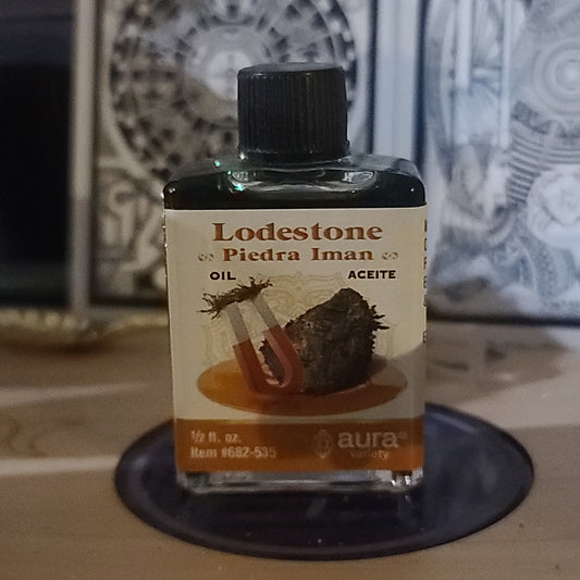 Lodestone Conjure Oil for attracting success, love, money, and luck