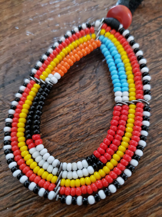 Hand-Crafted Beaded Necklace (Supports Kenya Maasai Tribe)