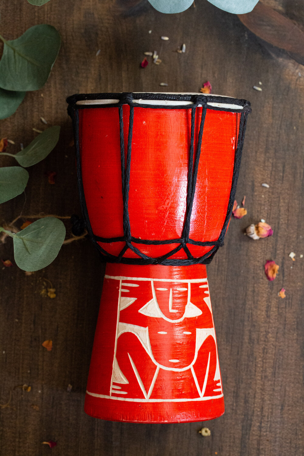 Hand-Carved 8" Djembe (Made in Bali)