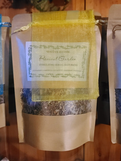 REVIVAL GARDEN Energizing Herbal Bath Blend (W/ Organza Bag)