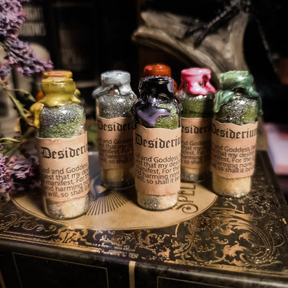 Desiderium Spell Bottles for manifesting your desires