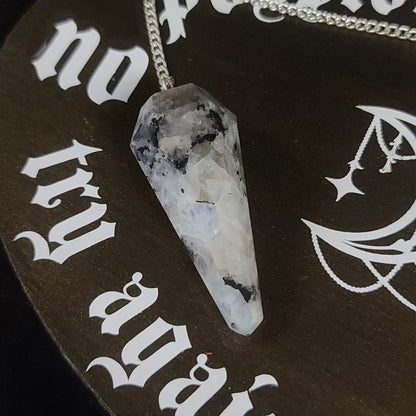 Rainbow Moonstone Pendulum