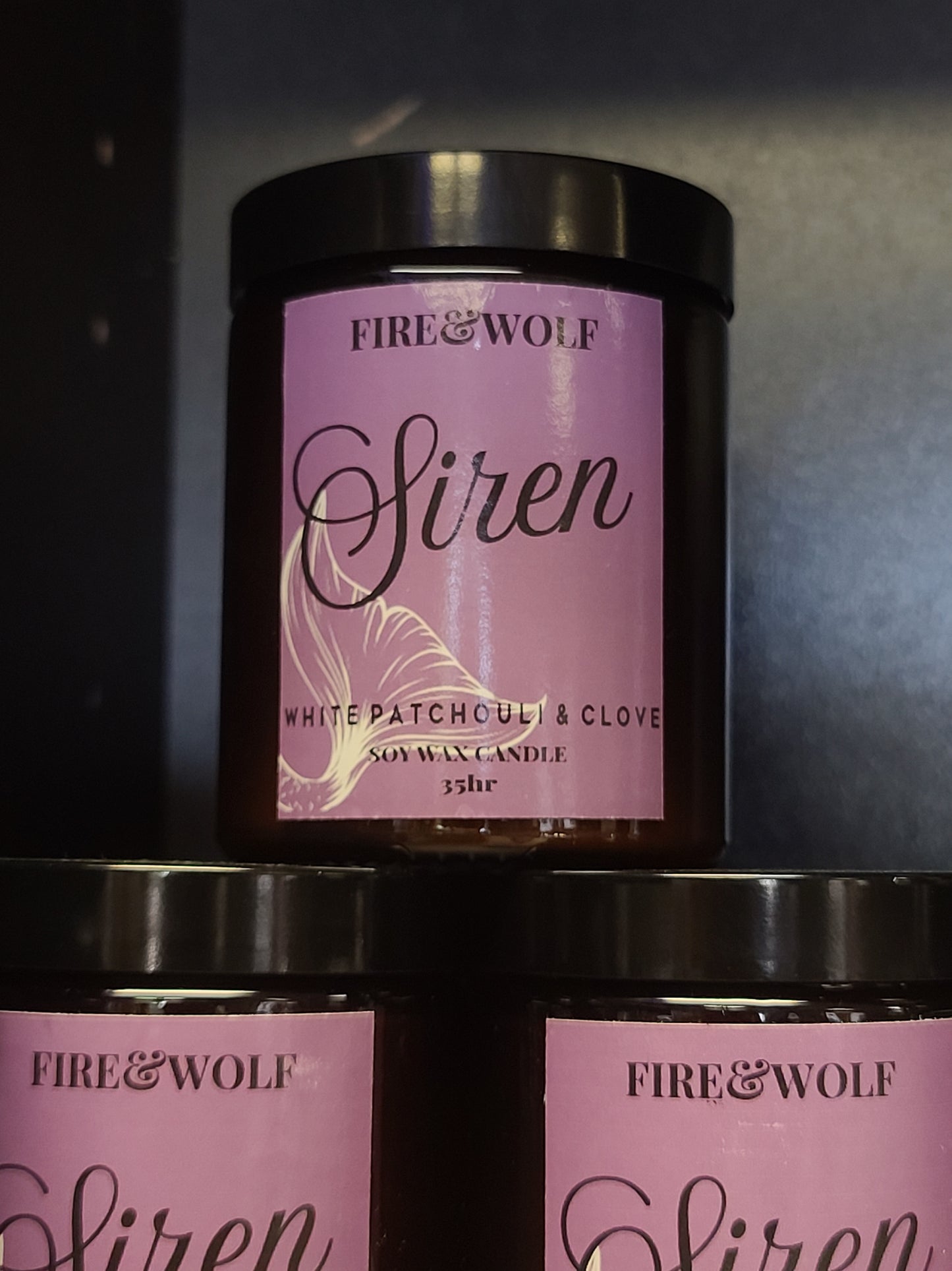 Fire & Wolf - Siren - White Patchouli & Clove Candle