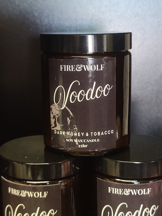 Fire & Wolf - Voodoo - Dark Honey & Tobacco Candle
