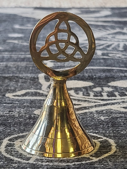 Triquetra Brass Altar Bell