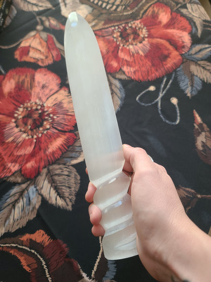 Selenite Athame, Large