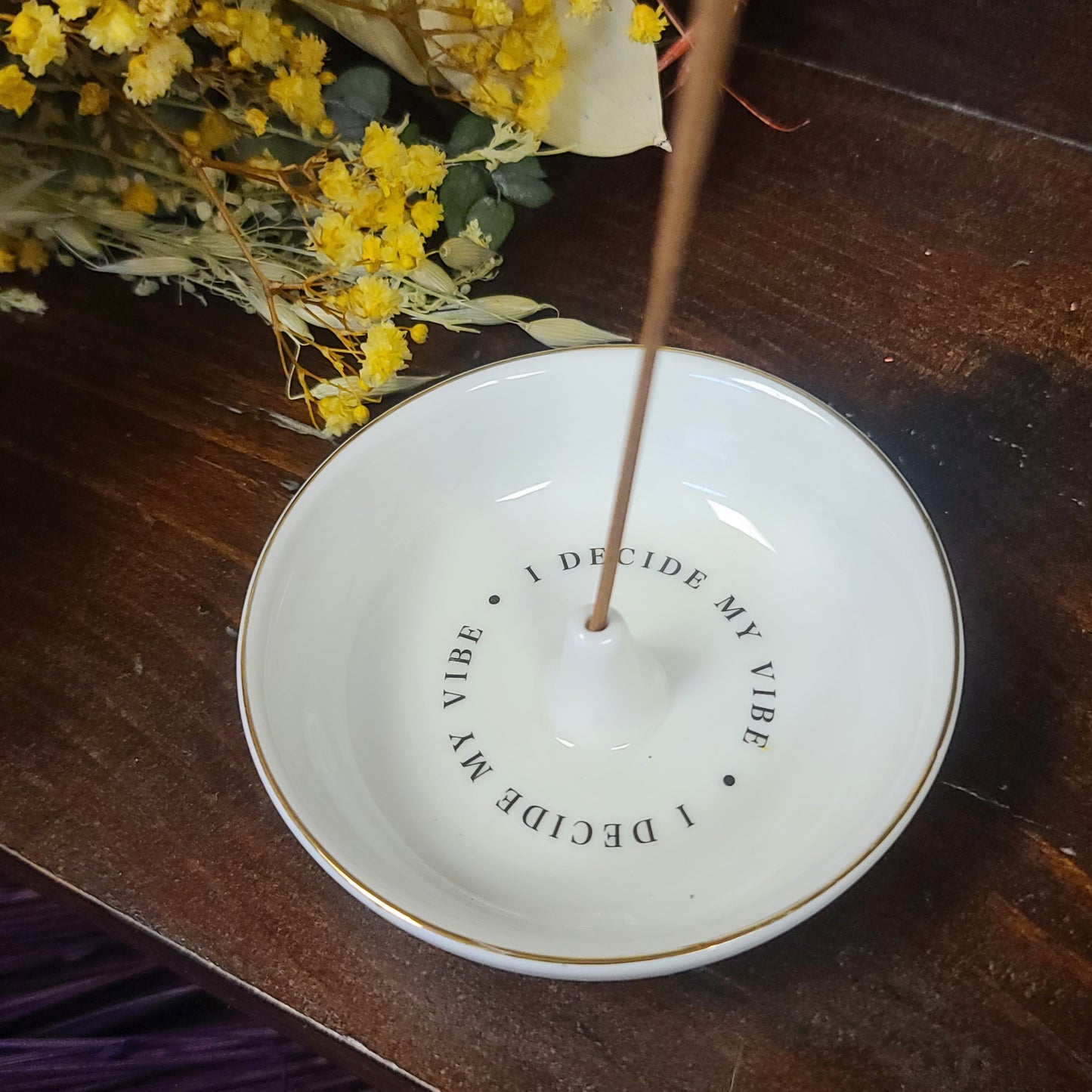 Empowered Vibes Ceramic Incense Holders