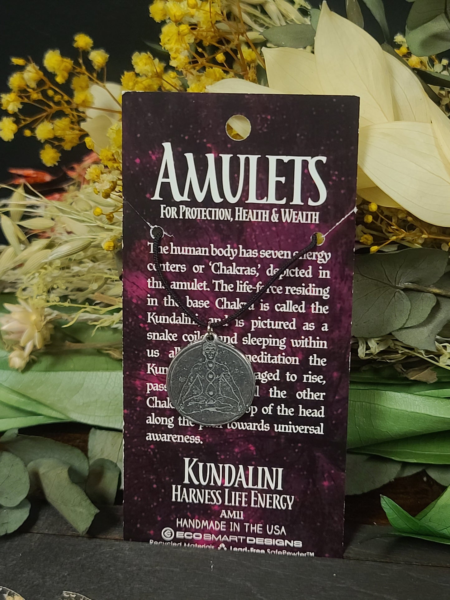 Amulets Kundalini Pewter Necklace