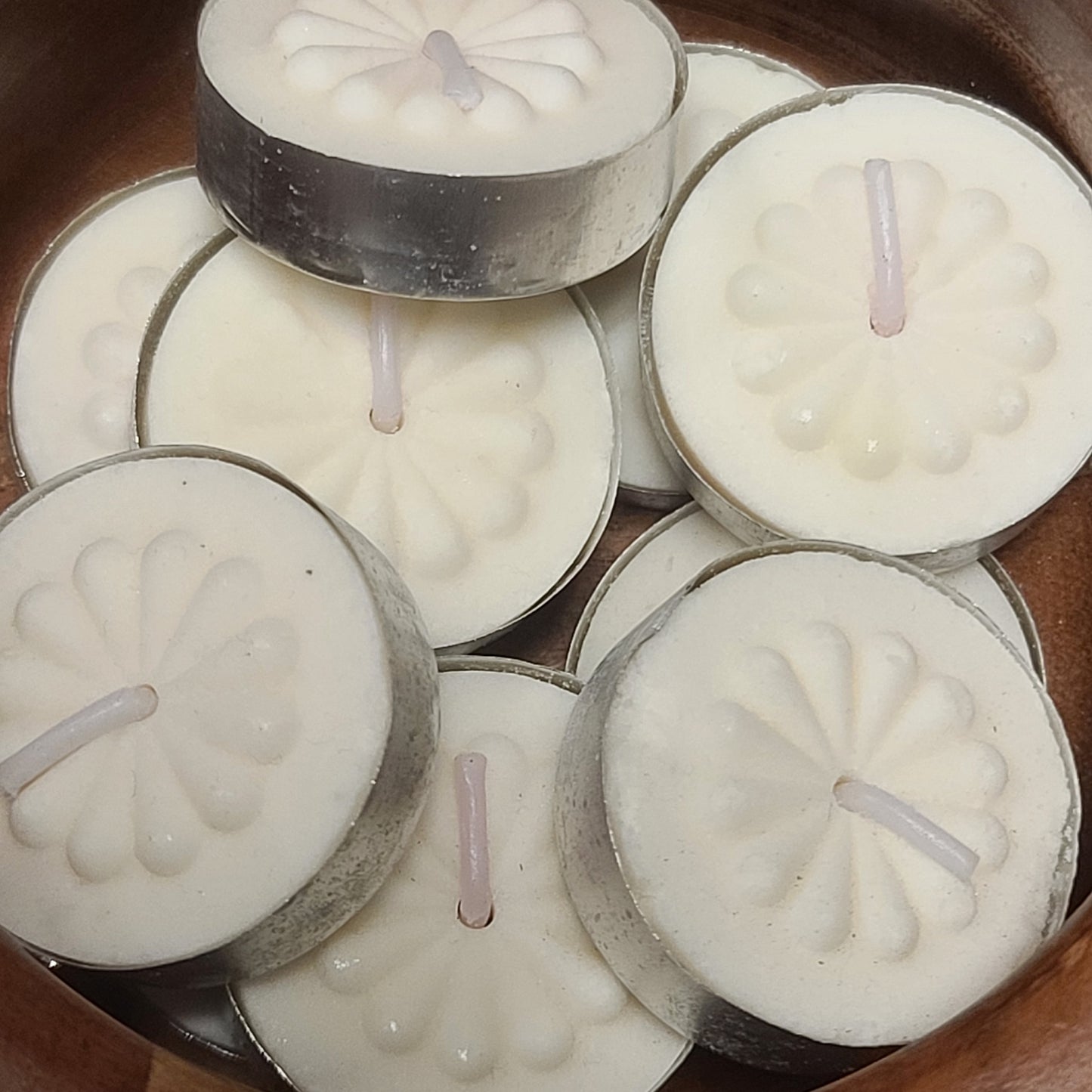WHITE Tealight for all purposes, spirituality, truth, divination, purification, grounding, balancing