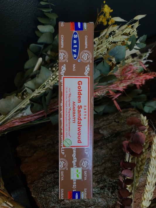 Satya - Golden Sandalwood - Incense Sticks