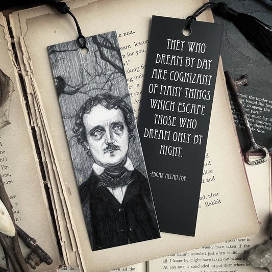 Edgar Allan Poe Bookmark by Caitlin McCarthy