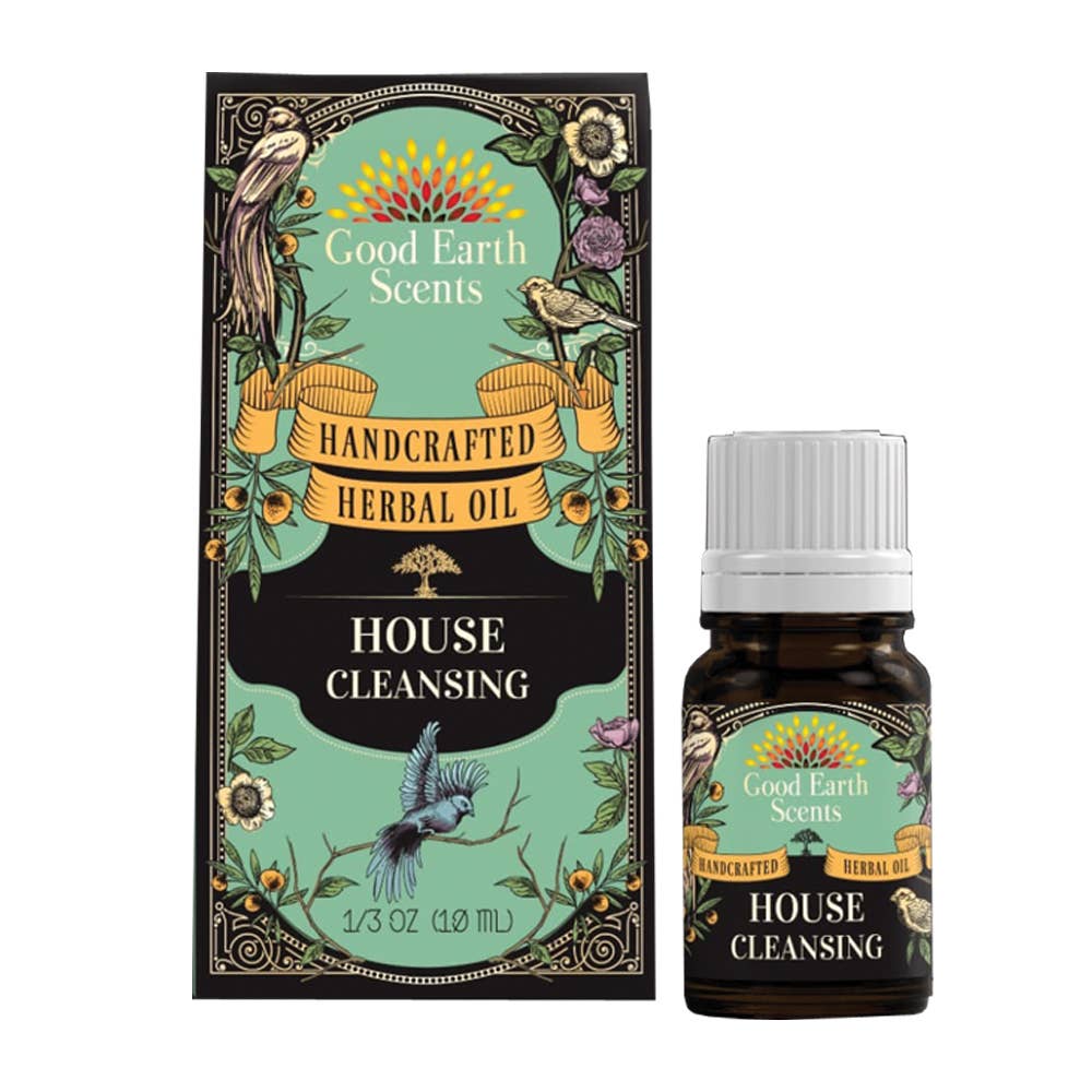 House Cleansing Herbal Oil for Anointing, Crafting, and Aromatherapy