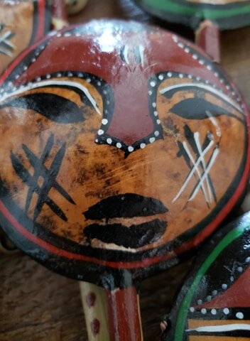 Hand-Painted Tic Toc Drum (Supports Kenya Maasai Tribe)