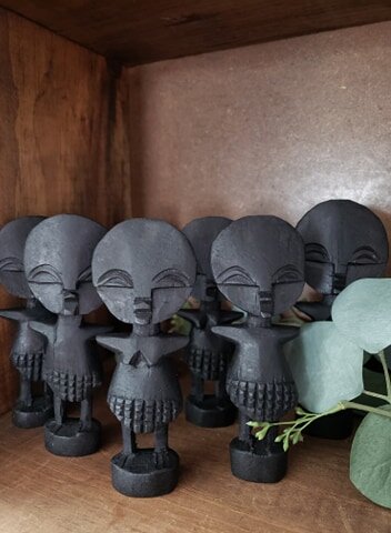 African Hand-Carved Wooden Ashanti Fertility Doll