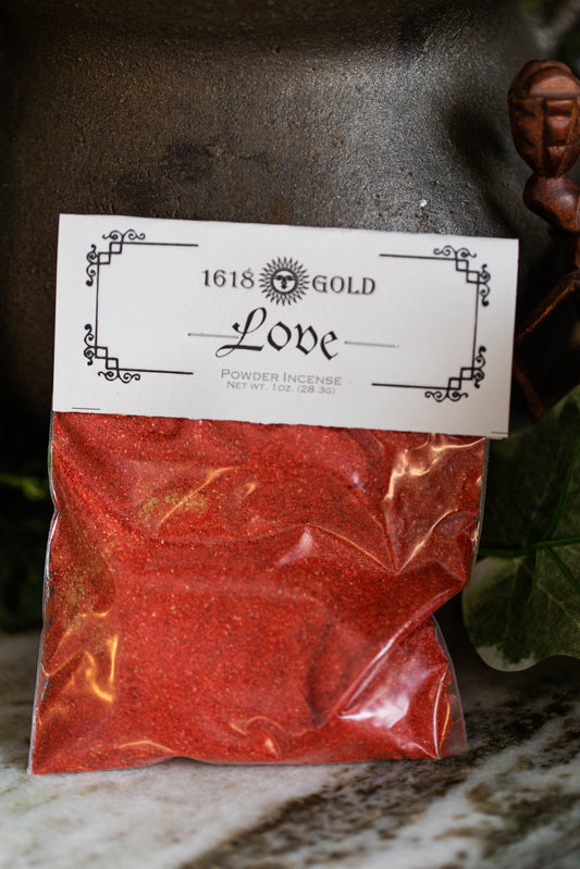 1618 Gold - LOVE - Powder Incense for love, romance, passion, self-love