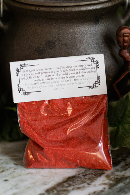 1618 Gold - LOVE - Powder Incense for love, romance, passion, self-love