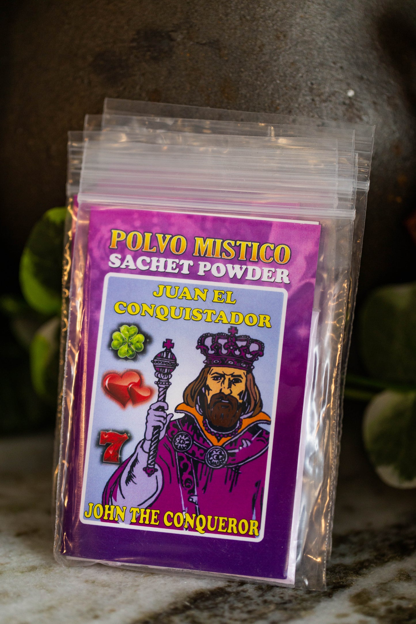 Polvo Mistico - JOHN THE CONQUERER - Sachet Powder for confidence, luck, overcoming obstacles, court cases