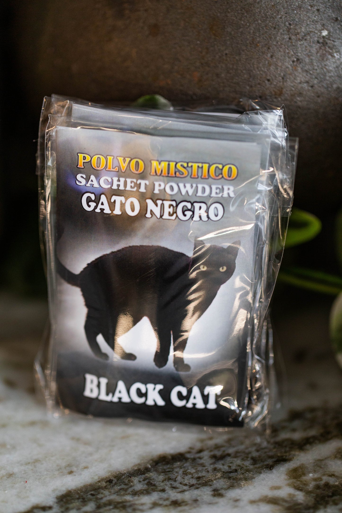 Polvo Mistico - BLACK CAT - Sachet Powder for break up a crossed condition, remove a hex