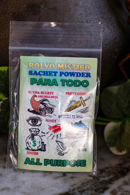Polvo Mistico - ALL PURPOSE - Sachet Powder for any magical need, abundance, protection, money, peace, home