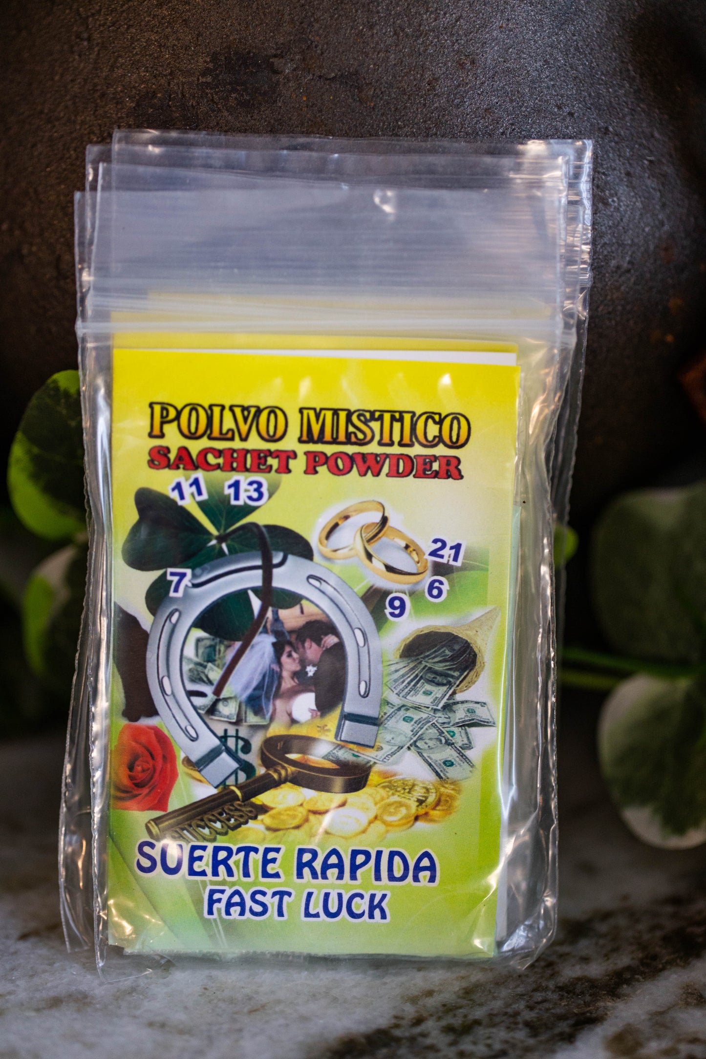 Polvo Mistico - FAST LUCK - Sachet Powder for drawing good luck, fast luck, gambling, court cases