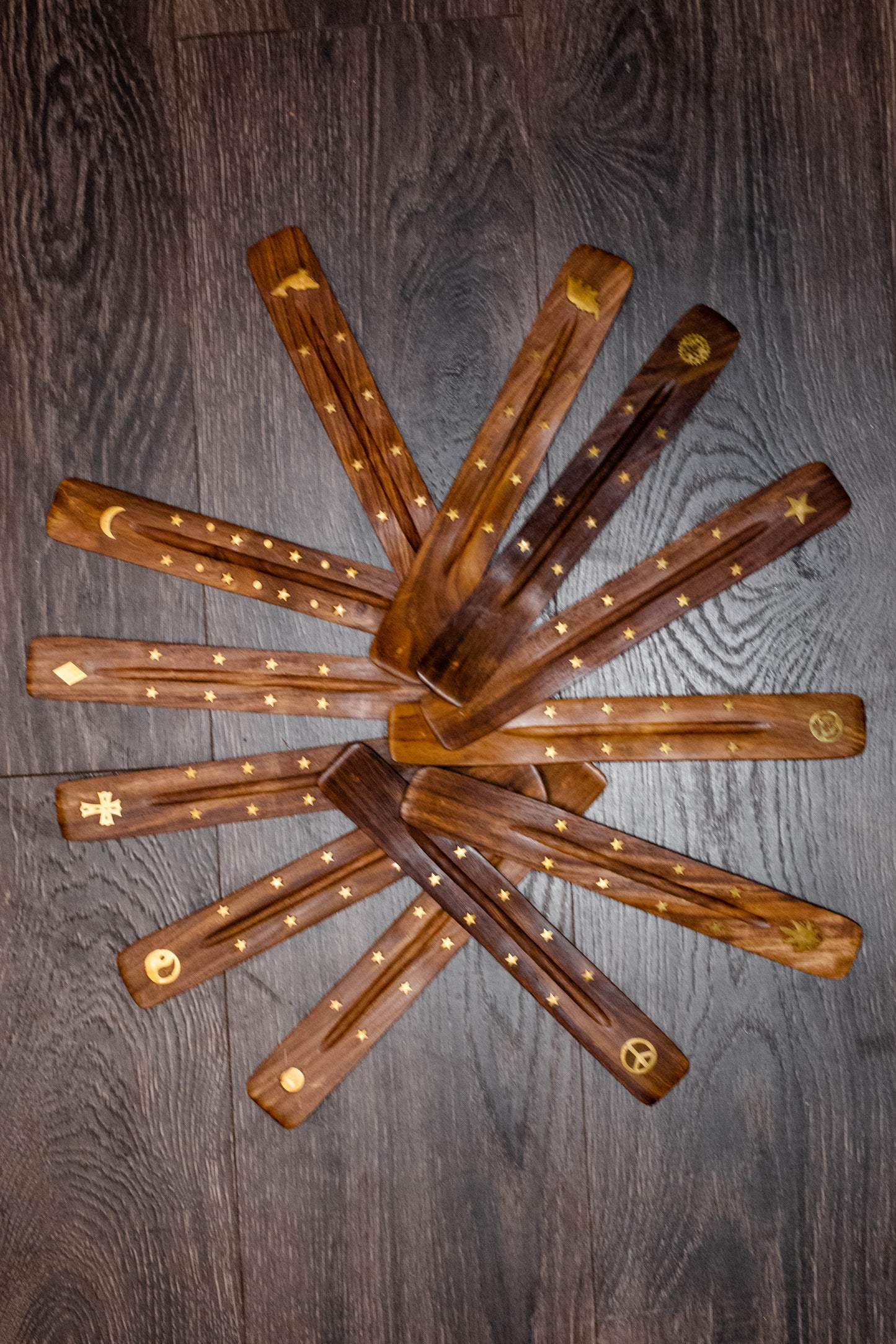 Maeva's Cottage - ASSORTED - Wooden Incense Stick Holder
