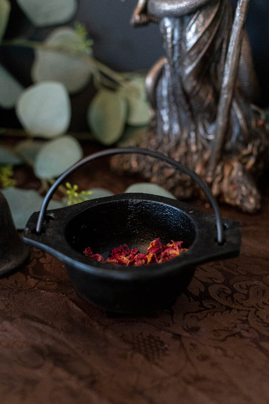 Cast Iron Cauldron with Handle