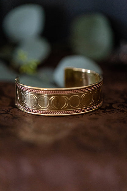TRIPLE MOON Copper Bracelet