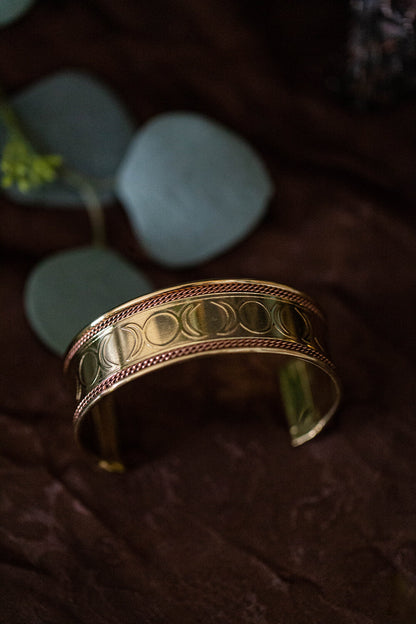 TRIPLE MOON Copper Bracelet
