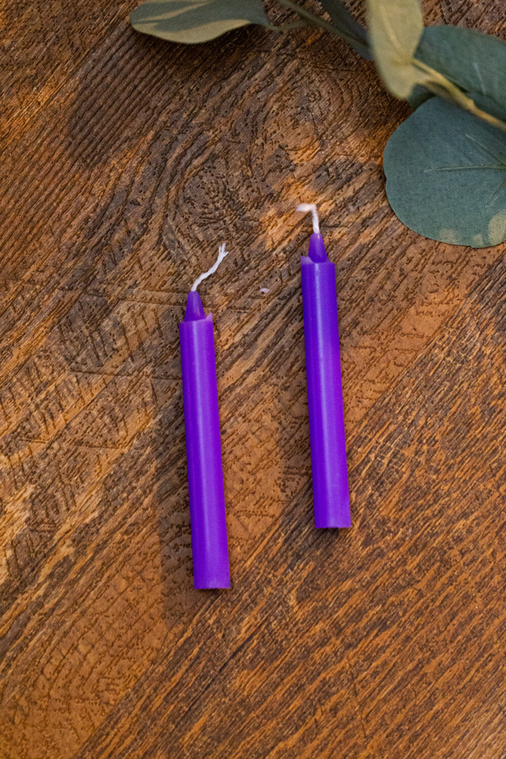 PURPLE Chime Candles for mental power, psychic power, protection, respect, victory, job interviews, Spirit Element