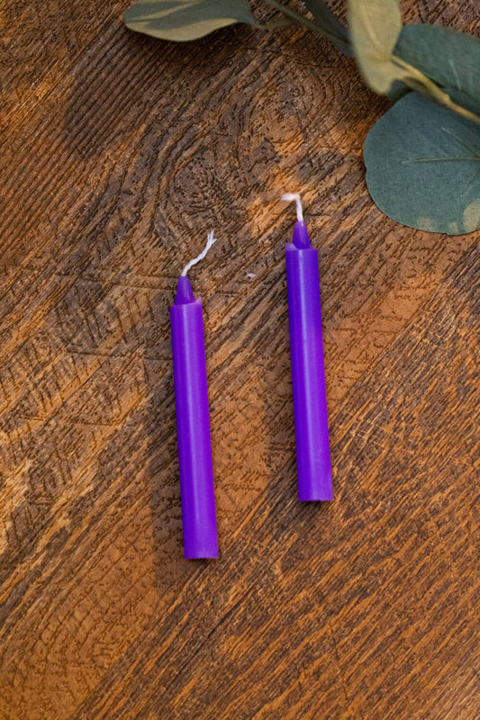 Purple Chime Spell Candle