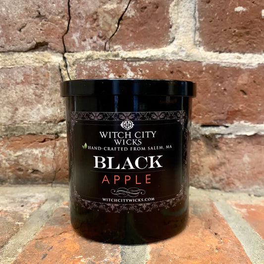 Witch City Wicks - BLACK: Apple - Soy Candle